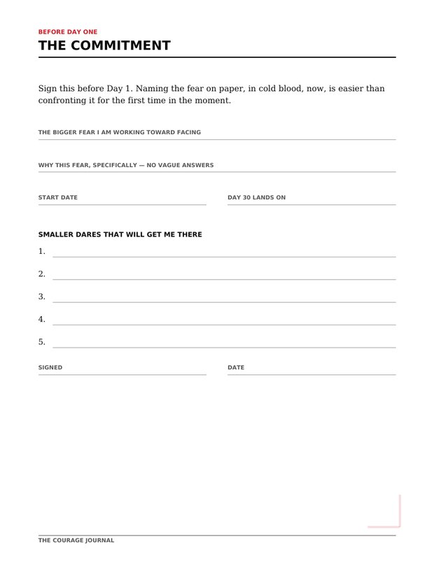 A page from the free courage sample