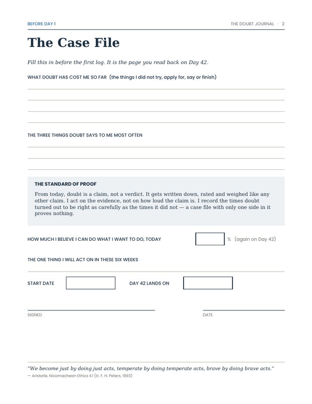 A page from the free doubt sample