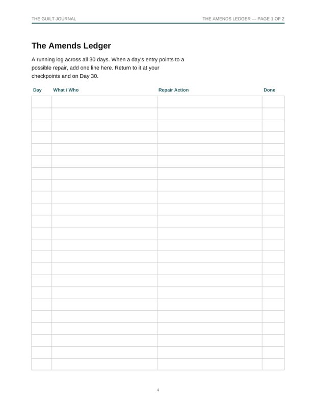 A page from the free guilt sample