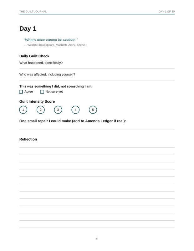 A second page from the free guilt sample