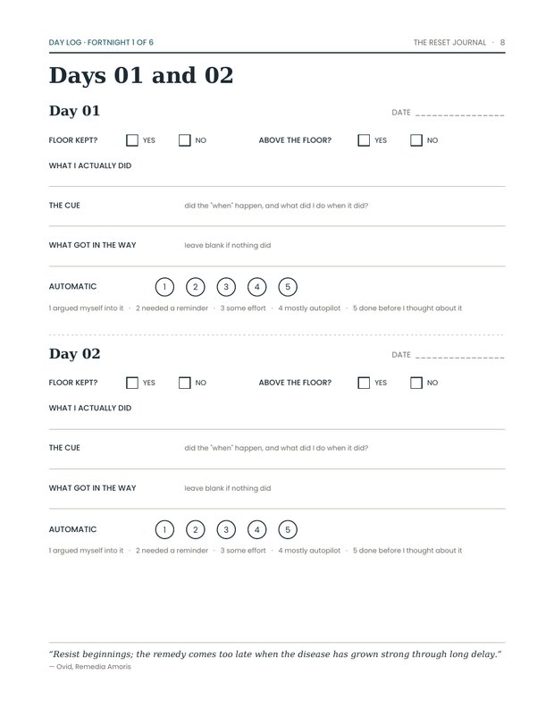 A second page from the free reset sample