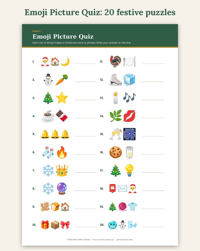 Christmas emoji picture quiz: 20 festive emoji puzzles