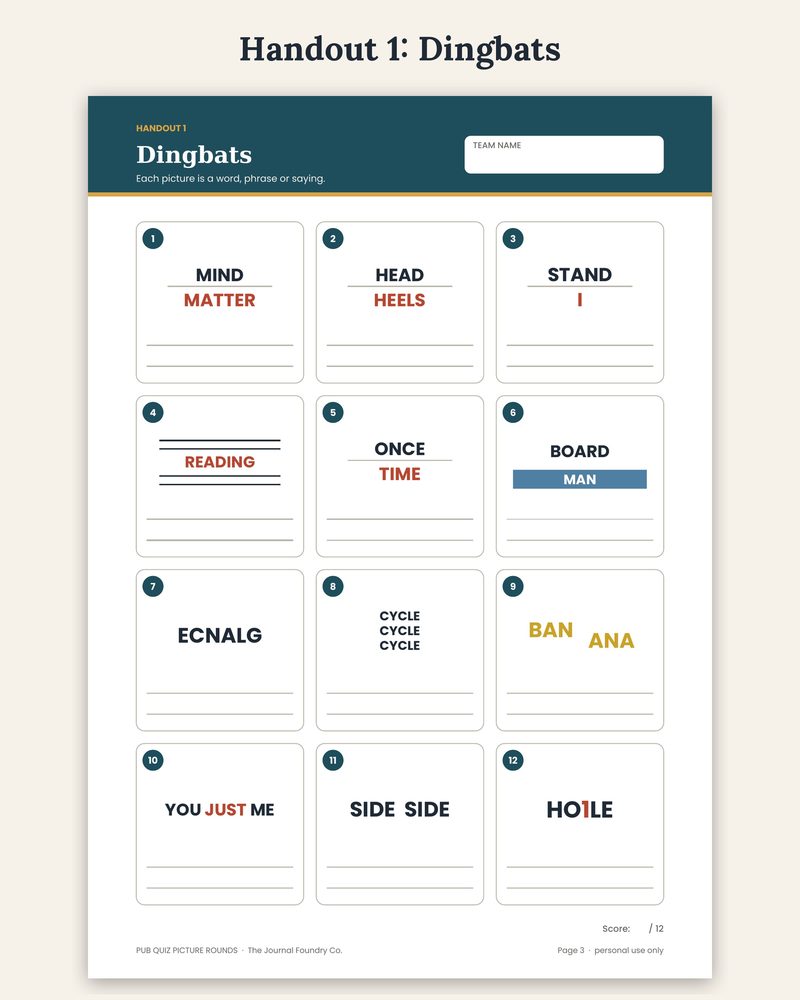 Dingbats picture round